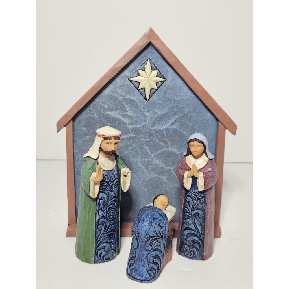 Jim Shore Heartwood Creek Blessed in Bethlehem Mini Nativity Creche Set 6004247